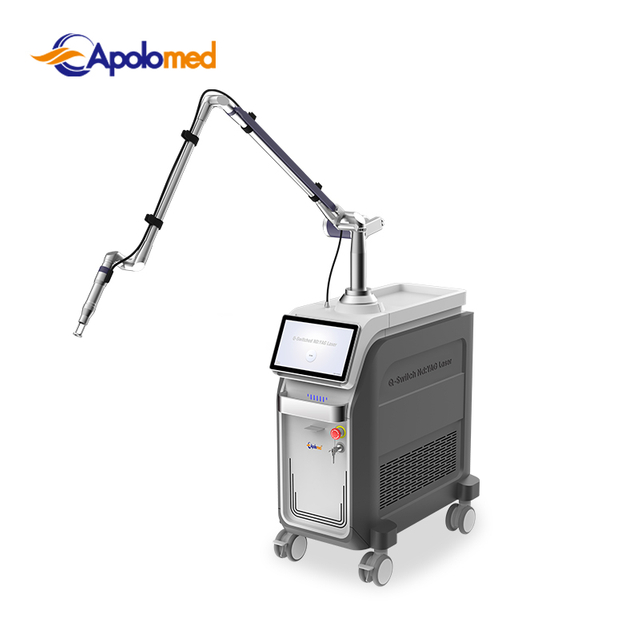 Gütegeschaltete ND-YAG-Maschine ND-YAG-Laser-Tattooentfernungsmaschine