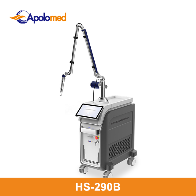 Gütegeschaltete ND-YAG-Maschine ND-YAG-Laser-Tattooentfernungsmaschine